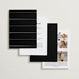 "In this together" - Wedding Invitations in Black Tie by Lea Delaveris - Back of Card Options