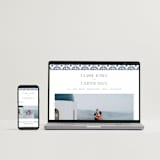 "watercolor tile" - Wedding Invitations in Cobalt by Katharine Watson - FREE Wedding Website