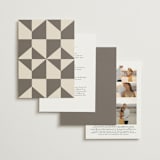 "Formal Elegance" - Wedding Invitations in Latte by Morgan Kendall - Back of Card Options