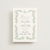 "Romantic Garden" - Wedding Invitations in Mint by Melinda Denison - Front