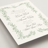 "Romantic Garden" - Wedding Invitations in Mint by Melinda Denison - Detail