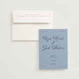 "Cheers" - Wedding Invitations in Sky by Blustery August - Invitation with Envelope