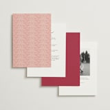 "Velvet Cherry" - Wedding Invitations in Cherry by Sarah Rosenthal - Back of Card Options