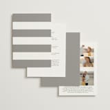 "Portrait" - Wedding Invitations in Platinum by Heather Schertzer - Back of Card Options