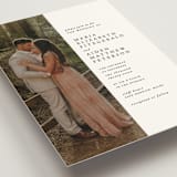 "Portrait" - Wedding Invitations in Platinum by Heather Schertzer - Detail