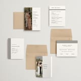 "Portrait" - Wedding Invitations in Platinum by Heather Schertzer - Invitation Suite