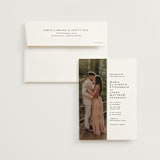 "Portrait" - Wedding Invitations in Platinum by Heather Schertzer - Invitation with Envelope