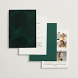 "emerald" - Wedding Invitations in Emerald by Andrea Cernin - Back of Card Options