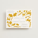 "Otomi" - Wedding Invitations in Sunshine by Shari Margolin - Front