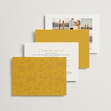 "Otomi" - Wedding Invitations in Sunshine by Shari Margolin - Back of Card Options