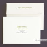 "float + celebrate" - Wedding Invitations in Celery by Float Paperie - FREE Recipient Addressing