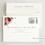 "Cascading Florals" - Wedding Invitations in Rouge by Leah Bisch - FREE Recipient Addressing