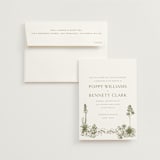 "Rancho" - Wedding Invitations in Verde by Megan Davis - Invitation with Envelope
