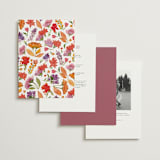 "Crest Fall" - Wedding Invitations in Autumn by Pink House Press - Back of Card Options