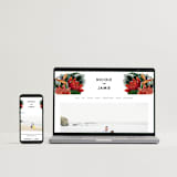 "Tropical Bouquet" - Wedding Invitations in Basil by Elly - FREE Wedding Website