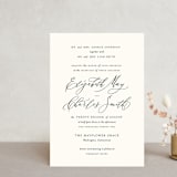 "Elysium" - Wedding Invitations in Linen by Design Lotus - Front