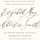 "Elysium" - Wedding Invitations in Linen by Design Lotus - Detail