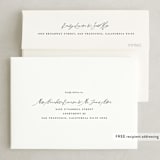 "Elysium" - Wedding Invitations in Linen by Design Lotus - FREE Recipient Addressing