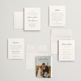 "Classically Elegant" - Wedding Invitations in Snow by Brandy Folse - Invitation Suite