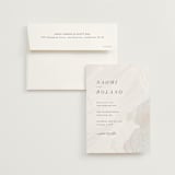 "Neutrality" - Wedding Invitations in Cream by Hooray Creative - Invitation with Envelope