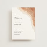 "Watercolor dune" - Wedding Invitations in Desert by Yuliya Evseeva - Front