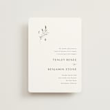 "Gentle Whisper" - Wedding Invitations in Cotton by Jennifer Postorino - Front