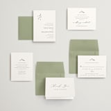"Gentle Whisper" - Wedding Invitations in Cotton by Jennifer Postorino - Invitation Suite