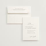 "Storybook" - Wedding Invitations in Ink by Jennifer Postorino - Invitation with Envelope
