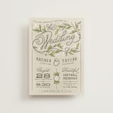 "Rustic Love" - Wedding Invitations in Parchment by GeekInk Design - Front