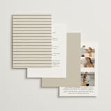 "Rustic Love" - Wedding Invitations in Parchment by GeekInk Design - Back of Card Options