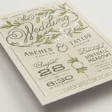 "Rustic Love" - Wedding Invitations in Parchment by GeekInk Design - Detail