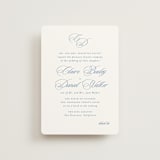 "Aristocratic" - Wedding Invitations in Sky by Creo Study - Front