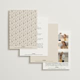 "Tendu" - Wedding Invitations in Creme by Carly Reed Walker - Back of Card Options