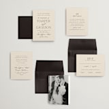 "Tendu" - Wedding Invitations in Creme by Carly Reed Walker - Invitation Suite