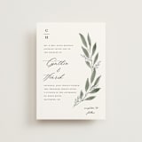 "Pressed Foliage" - Wedding Invitations in Heather by Stacey Meacham - Front