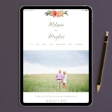 "Watercolor Floral" - Wedding Invitations in Olive by Yao Cheng Design - FREE Wedding Website