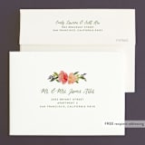 "Watercolor Floral" - Wedding Invitations in Olive by Yao Cheng Design - FREE Recipient Addressing