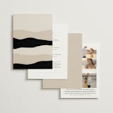 "Modernline" - Wedding Invitations in Cotton by April Astudillo - Back of Card Options