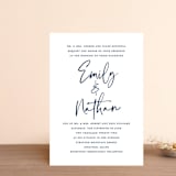 "Semi Formal" - Wedding Invitations in Navy by Kerry Doyle - Front