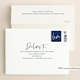 "Semi Formal" - Wedding Invitations in Navy by Kerry Doyle - FREE Recipient Addressing