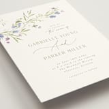 "Sweeping Meadow" - Wedding Invitations in Wisteria by Everett Paper Goods - Detail