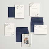 "Sweeping Meadow" - Wedding Invitations in Wisteria by Everett Paper Goods - Invitation Suite
