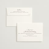 "Delicate monogram" - Wedding Invitations in Ecru by Hooray Creative - FREE Recipient Addressing