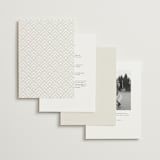 "Grande" - Wedding Invitations in Cotton by Carolyn Nicks - Back of Card Options