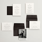 "Grande" - Wedding Invitations in Cotton by Carolyn Nicks - Invitation Suite