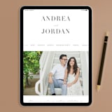 "Simplicity" - Wedding Invitations in Smoke by Amy Ngo - FREE Wedding Website