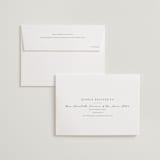 "Simplicity" - Wedding Invitations in Smoke by Amy Ngo - FREE Recipient Addressing