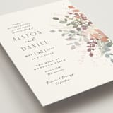 "Golden Hour" - Wedding Invitations in Water Lily by Jennifer Wick - Detail