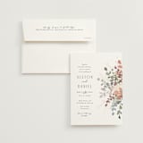 "Golden Hour" - Wedding Invitations in Water Lily by Jennifer Wick - Invitation with Envelope