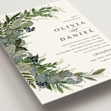 "Side Swept" - Wedding Invitations in Navy by Susan Moyal - Detail